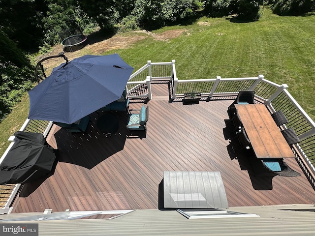 109 Brenda Joyce Ln, Severna Park, MD 21146 - wooden terrace with a yard