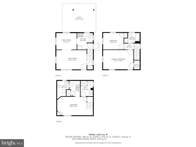 1861 S George Mason Dr, Arlington, VA 22204 - floor plan / room layout