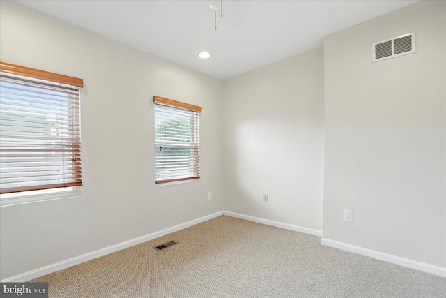 1225 W Cross St, Baltimore, MD 21230 - carpeted spare room featuring baseboards and recessed lighting