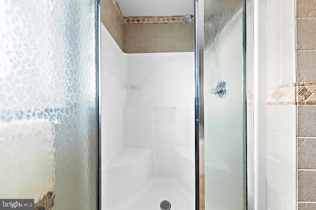 128 E Delaware Dr, Little Egg Harbor Twp, NJ 08087 - full bathroom with a stall shower