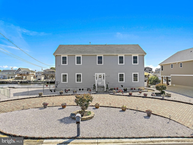 128 E Delaware Dr, Little Egg Harbor Twp, NJ 08087 - rear view of property featuring a patio, a residential view, and entry steps