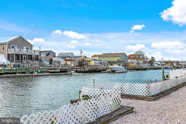 128 E Delaware Dr, Little Egg Harbor Twp, NJ 08087 - dock with a residential view and a water view