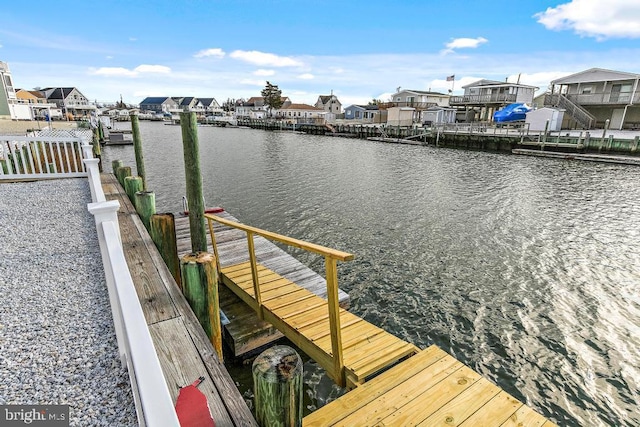 128 E Delaware Dr, Little Egg Harbor Twp, NJ 08087 - dock area featuring a residential view and a water view