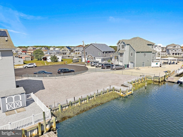 128 E Delaware Dr, Little Egg Harbor Twp, NJ 08087 - aerial perspective of suburban area with a large body of water