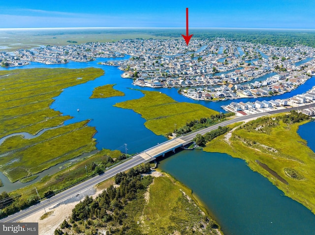 128 E Delaware Dr, Little Egg Harbor Twp, NJ 08087 - bird's eye view of a large body of water