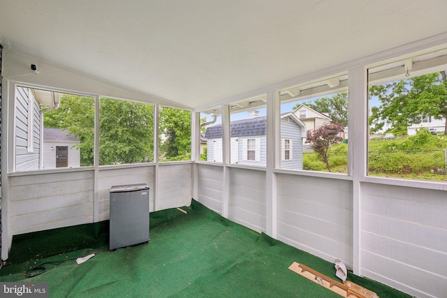 4311 Quinn St, Capitol Heights, MD 20743 - unfurnished sunroom featuring lofted ceiling