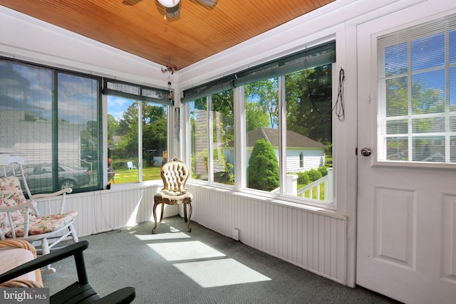 604 Market St, Pocomoke City, MD 21851 - sunroom / solarium with healthy amount of natural light and ceiling fan