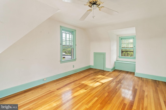 10 Pershing Ave, Ewing, NJ 08618 - additional living space with vaulted ceiling, wood-type flooring, healthy amount of natural light, and baseboards