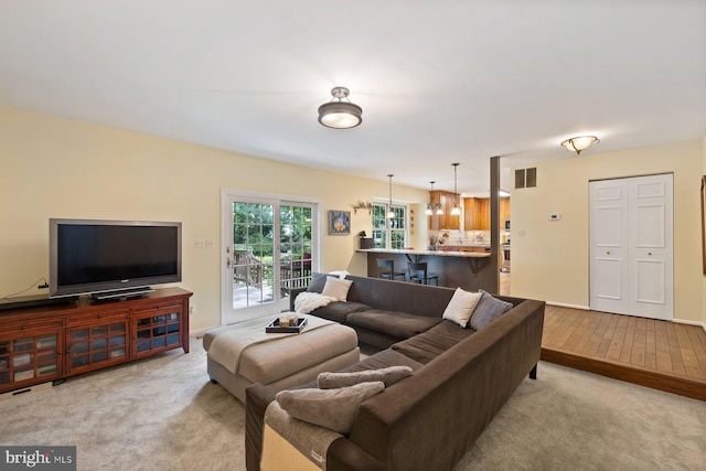 9300 Olivia Pl, Burke, VA 22015 - living room featuring hardwood / wood-style floors