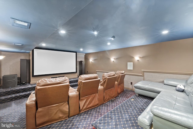 9300 Olivia Pl, Burke, VA 22015 - cinema featuring dark carpet and recessed lighting