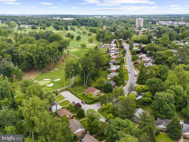 6748 Glenkirk Rd, Baltimore, MD 21239 - aerial view of property's location with a golf club, a tree filled landscape, and nearby suburban area