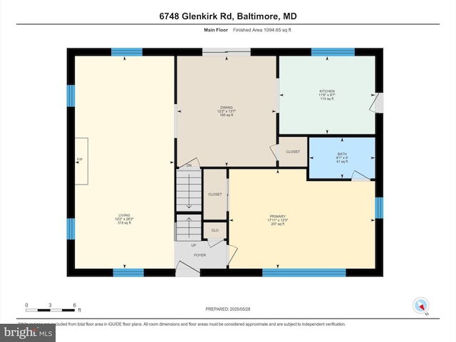 6748 Glenkirk Rd, Baltimore, MD 21239 - home floor plan