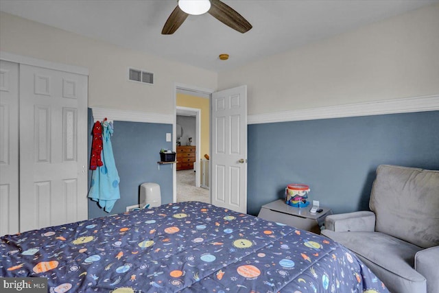 7 Kantner Ln N, Reading, PA 19607 - bedroom with carpet and a ceiling fan