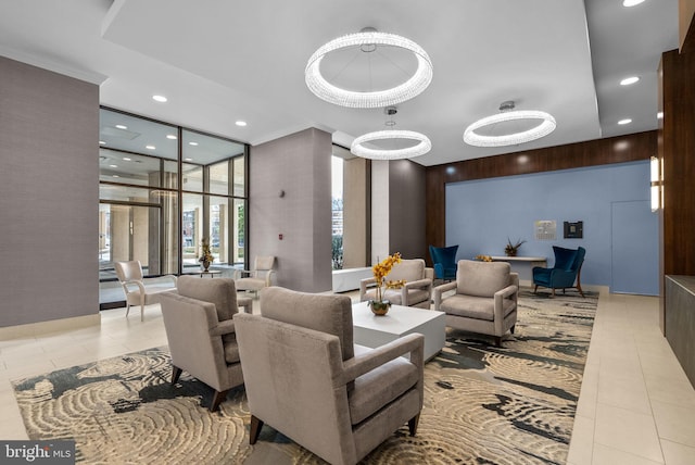 4515 Willard Ave Unit 610S, Chevy Chase, MD 20815 - building lobby featuring recessed lighting
