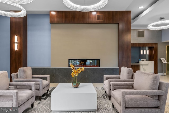 4515 Willard Ave Unit 610S, Chevy Chase, MD 20815 - lobby with recessed lighting