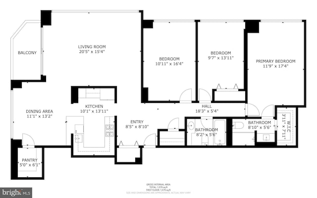4515 Willard Ave Unit 610S, Chevy Chase, MD 20815 - property floor plan
