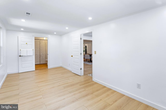 347 Clarks Tract Tract, Keswick, VA 22947 - spare room featuring light wood-style floors and recessed lighting