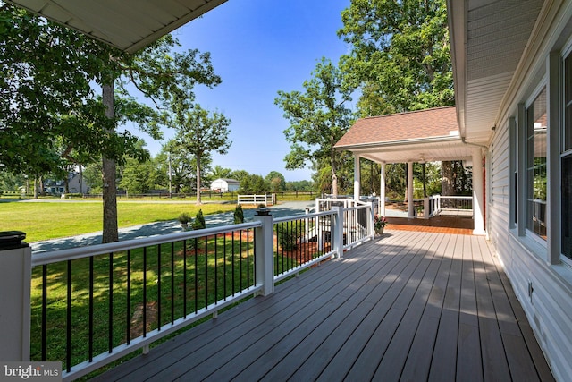 347 Clarks Tract Tract, Keswick, VA 22947 - deck with a lawn