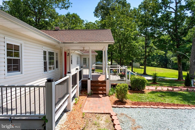347 Clarks Tract Tract, Keswick, VA 22947 - deck with a lawn