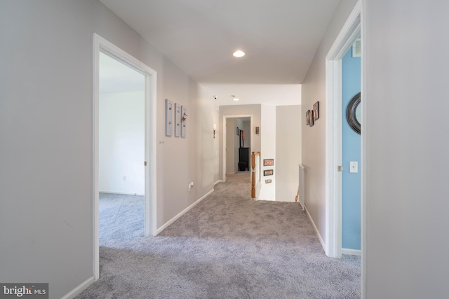 51 Phoebe Farms Ln, New Castle, DE 19720 - corridor with carpet flooring, baseboards, and recessed lighting