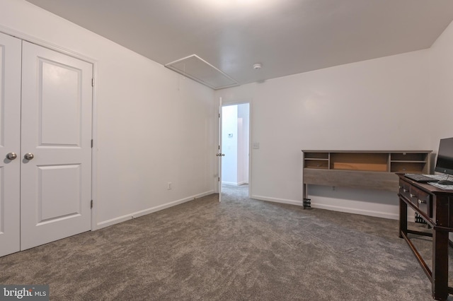 1 Bertram Dr, Glen Burnie, MD 21060 - unfurnished bedroom featuring attic access, carpet, and baseboards