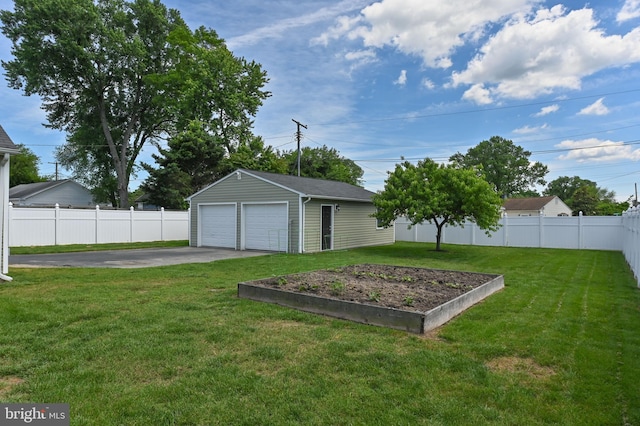 1 Bertram Dr, Glen Burnie, MD 21060 - view of yard featuring a garage and an outdoor structure