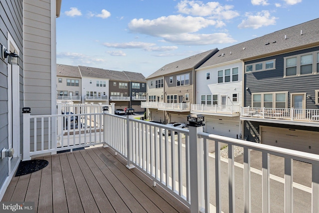 1909 Greenbriar Hall Rd, Dumfries, VA 22026 - wooden terrace with a residential view