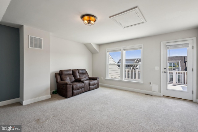 1909 Greenbriar Hall Rd, Dumfries, VA 22026 - living area with healthy amount of natural light, baseboards, and carpet floors