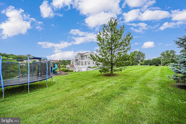 7425 Signal Hill Rd, Manassas, VA 20111 - view of green lawn featuring a trampoline and a playground