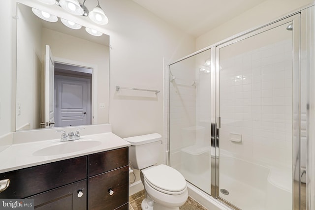 7425 Signal Hill Rd, Manassas, VA 20111 - full bathroom featuring a shower stall, vanity, and tile patterned flooring