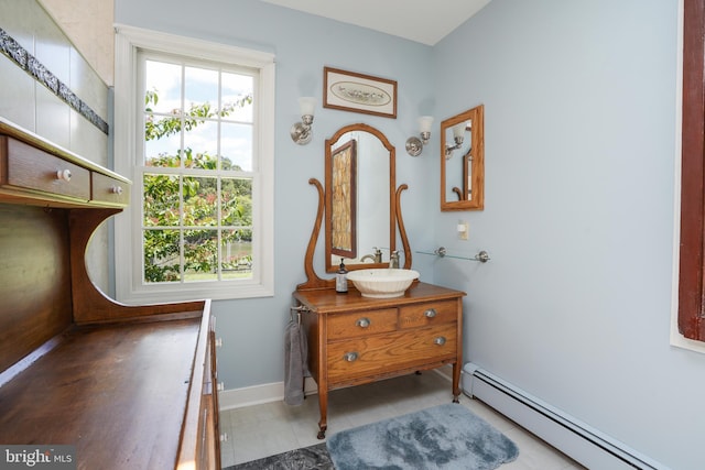 5509 Waterview Dr, Cambridge, MD 21613 - entryway featuring a baseboard radiator and baseboards