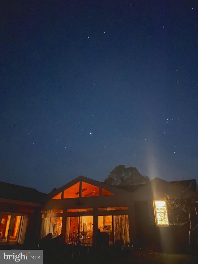 5509 Waterview Dr, Cambridge, MD 21613 - view of back of house at night