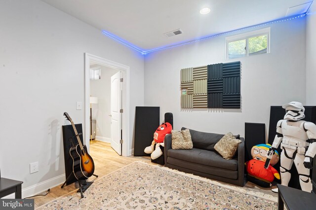 42735 Macauley Pl, Ashburn, VA 20148 - sitting room with light wood-style flooring and baseboards
