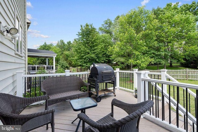42735 Macauley Pl, Ashburn, VA 20148 - deck featuring grilling area