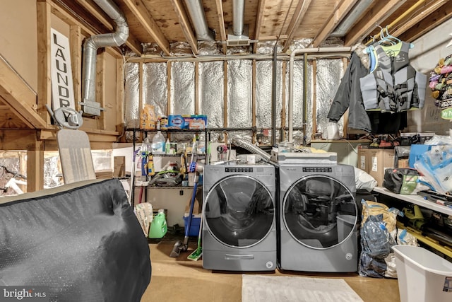 1328 Cox Cv, Stoney Beach, MD 21226 - washroom featuring washer and clothes dryer