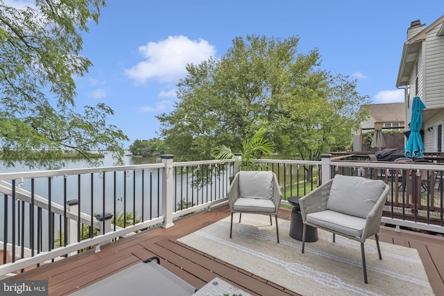 1328 Cox Cv, Stoney Beach, MD 21226 - wooden deck with a water view