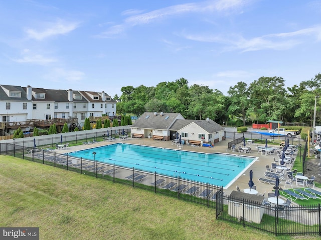 1328 Cox Cv, Stoney Beach, MD 21226 - community pool featuring a patio area and a residential view