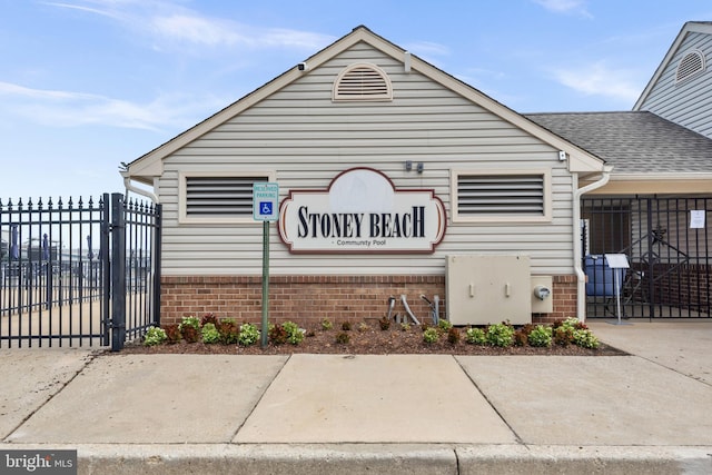 1328 Cox Cv, Stoney Beach, MD 21226 - community / neighborhood sign with a gate