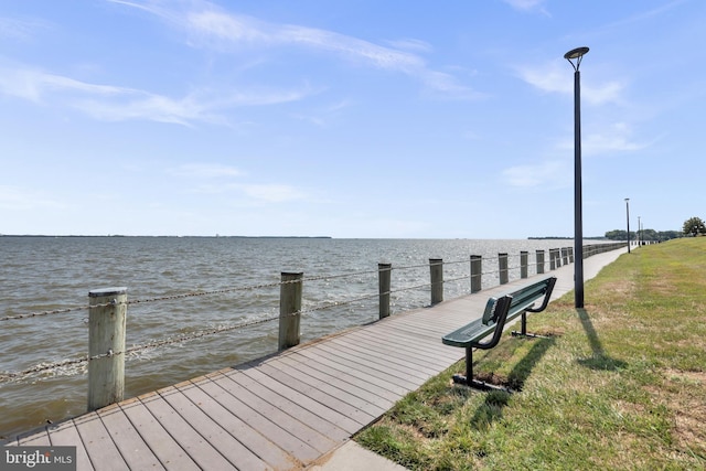 1328 Cox Cv, Stoney Beach, MD 21226 - dock featuring a water view
