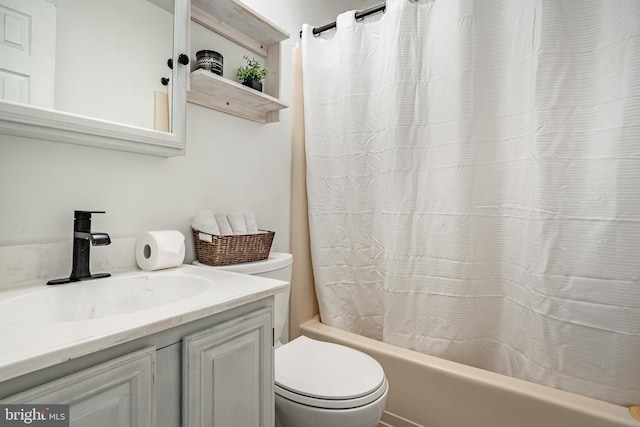 2806 Eagle Rd Unit 2806, West Chester, PA 19382 - bathroom with toilet, shower / bath combo with shower curtain, and vanity