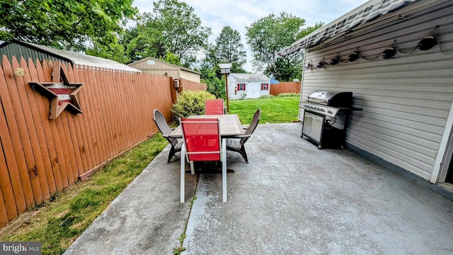 12 Rogers Cir, Newark, DE 19702 - view of patio with outdoor dining area and grilling area