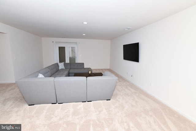 42344 Abney Wood Dr, Chantilly, VA 20152 - living area featuring carpet and recessed lighting