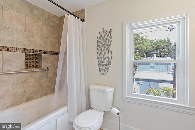 1201 Cooksie St, Baltimore, MD 21230 - full bath with toilet and shower / bath combo with shower curtain