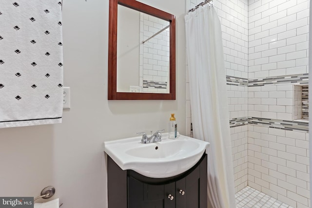 1201 Cooksie St, Baltimore, MD 21230 - bathroom with vanity and a shower stall