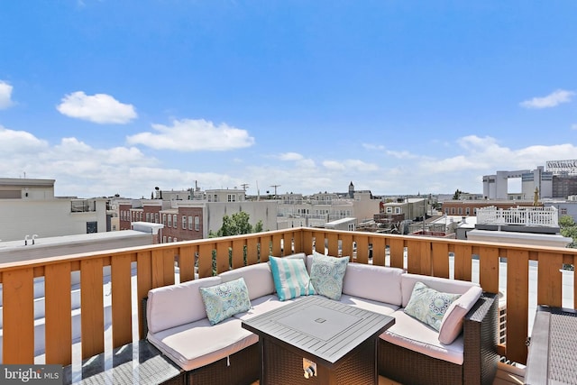 1201 Cooksie St, Baltimore, MD 21230 - wooden terrace with an outdoor hangout area