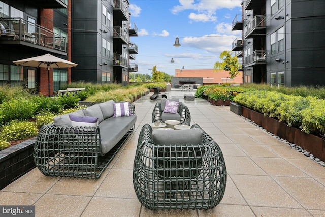 510 Diamondback Dr Unit 469, Gaithersburg, MD 20878 - view of patio featuring outdoor lounge area
