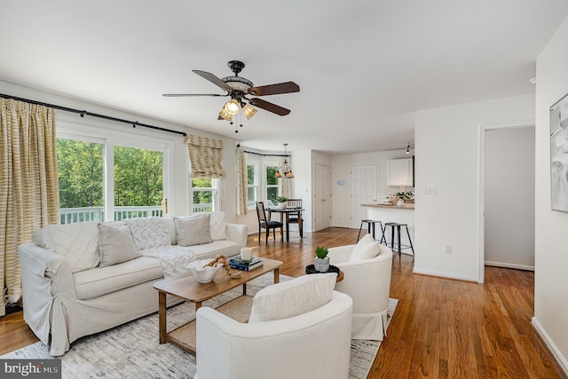 11 Basalt Dr, Fredericksburg, VA 22406 - living area with ceiling fan and light wood-style flooring