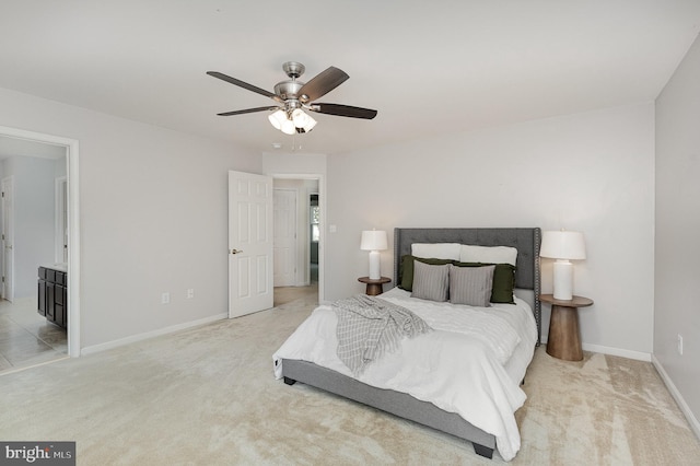 11 Basalt Dr, Fredericksburg, VA 22406 - carpeted bedroom with a ceiling fan and ensuite bathroom