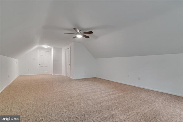 711 E Center St, Nesquehoning, PA 18240 - bonus room featuring carpet flooring, ceiling fan, baseboards, and lofted ceiling