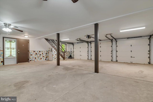 711 E Center St, Nesquehoning, PA 18240 - garage with ceiling fan